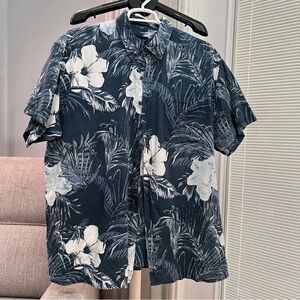 2 XL Harbor Bay Casual Button Down Collar Hawaiian  Shirt